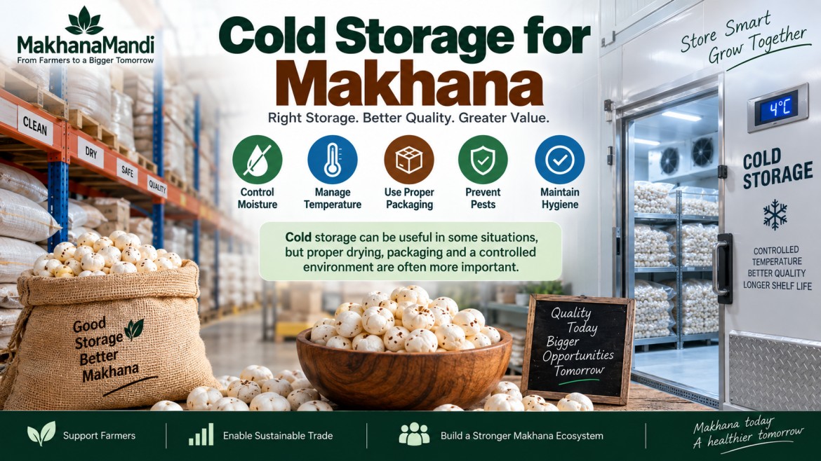 Makhana article: Cold Storage for Makhana: Complete Guide for Safe Storage and Quality