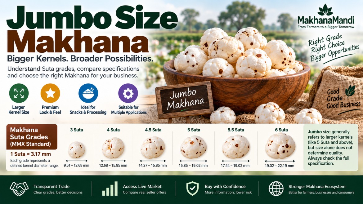 Makhana article: Jumbo size Makhana: Complete Guide & Key Differences
