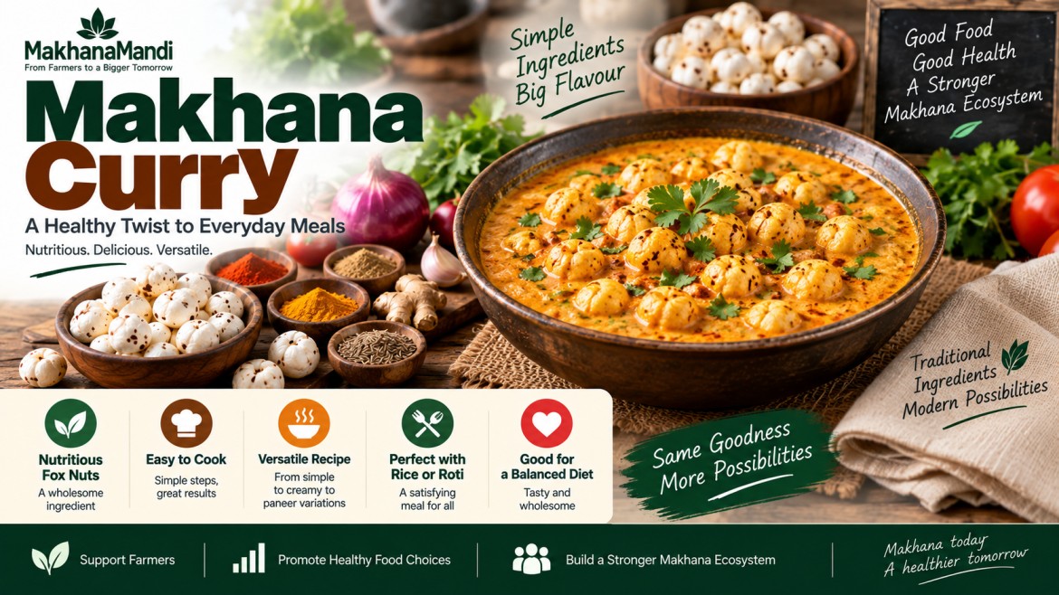 Makhana article: Makhana curry: Recipes, Methods & Serving Ideas