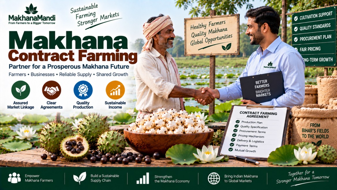 Makhana contract farming: Latest Rates, Market Factors & Buyer Guide