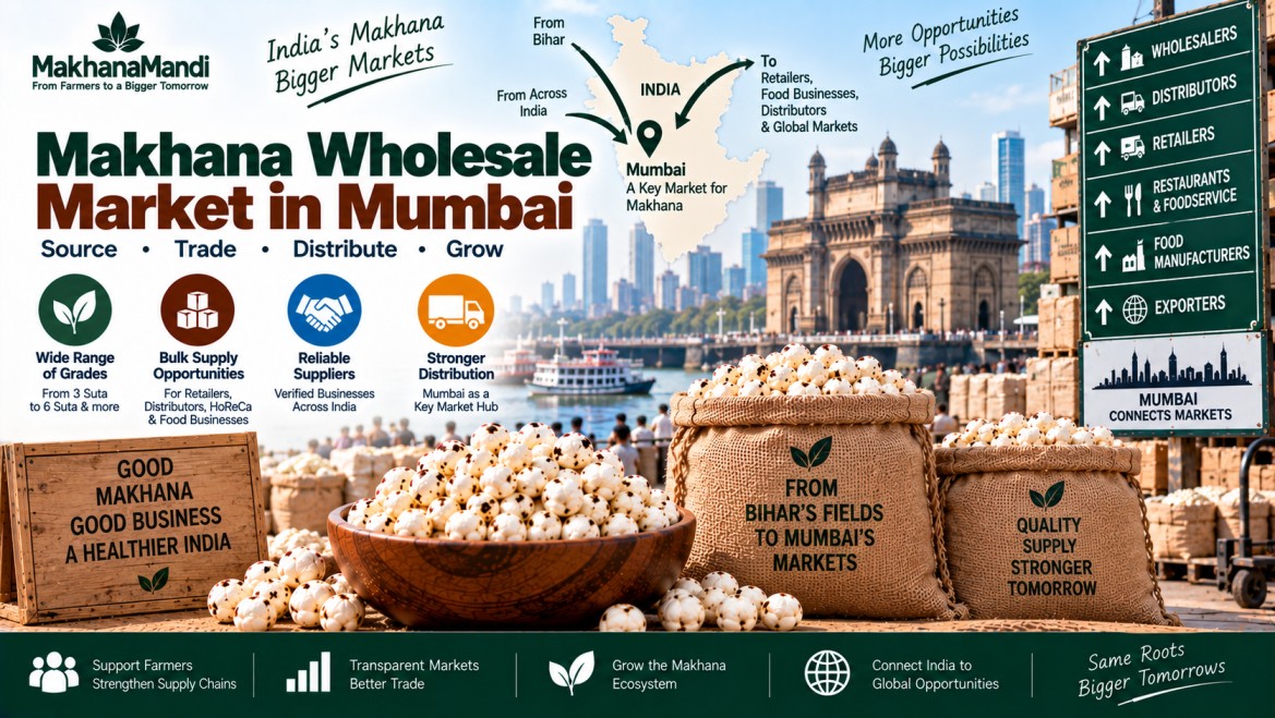 Makhana wholesale market in Mumbai: Latest Rates, Market Factors & Buyer Guide