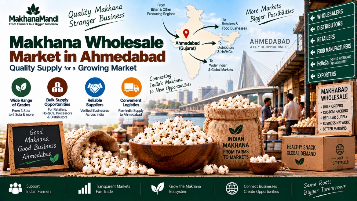 Makhana article: Makhana wholesale market in Ahmedabad: Latest Rates, Market Factors & Buyer Guide