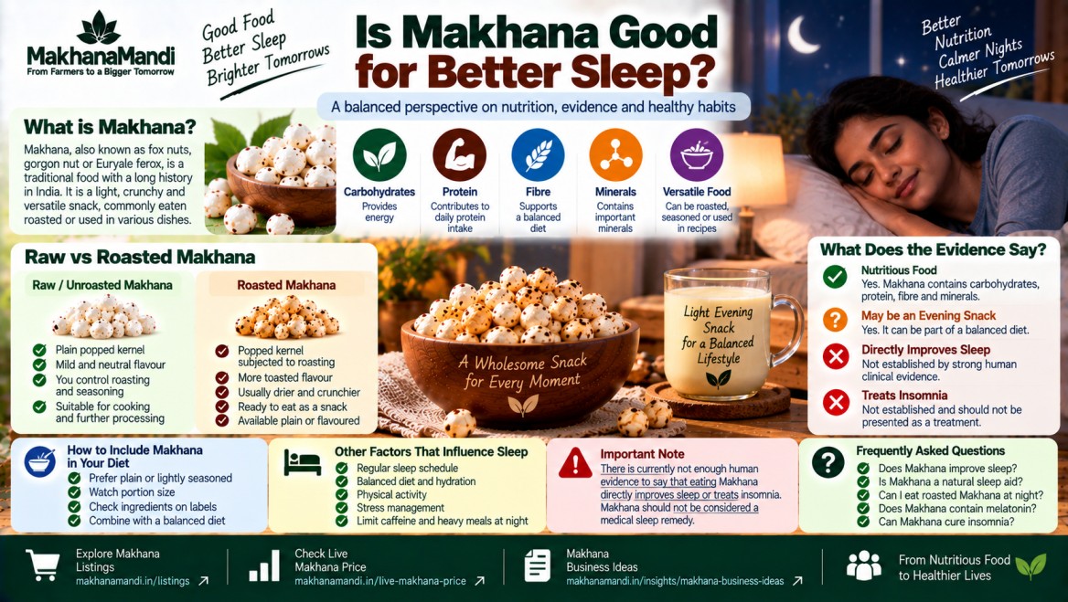 Makhana article: Makhana for Better Sleep: Myth or Reality?