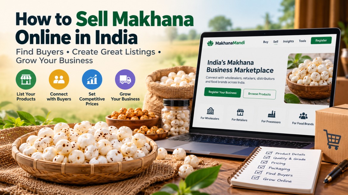 Makhana article: భారతదేశంలో మఖానాను ఆన్‌లైన్‌లో ఎలా విక్రయించాలి: కొనుగోలుదారులను కనుగొని వ్యాపారాన్ని పెంచుకోండి